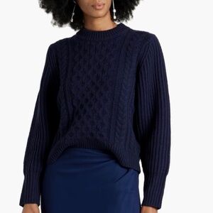 Chinti & Parker cable knit crew sweater